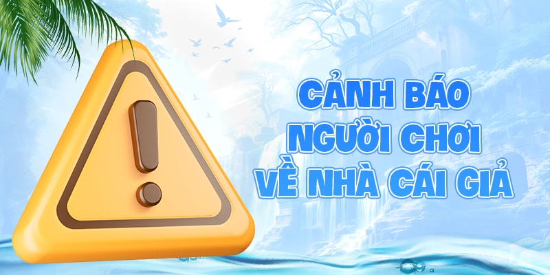 Cảnh báo người chơi về nhà cái giả